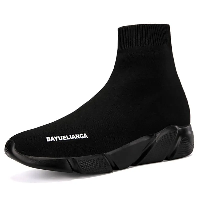 MWY Woman Socks Sneakers High Top Women Shoes Casual Breathable Flying Woven Couple Walking Shoes Zapatillas Deportivas Mujer
