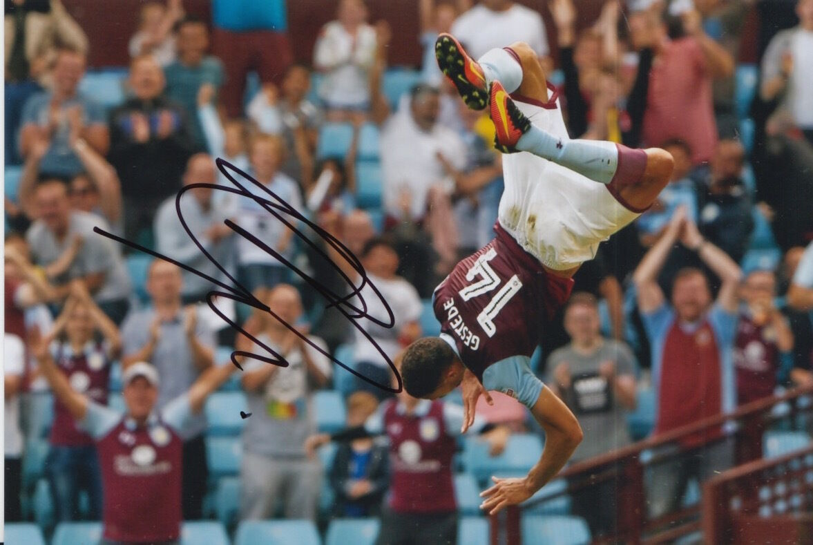 ASTON VILLA HAND SIGNED RUDY GESTEDE 6X4 Photo Poster painting 1.