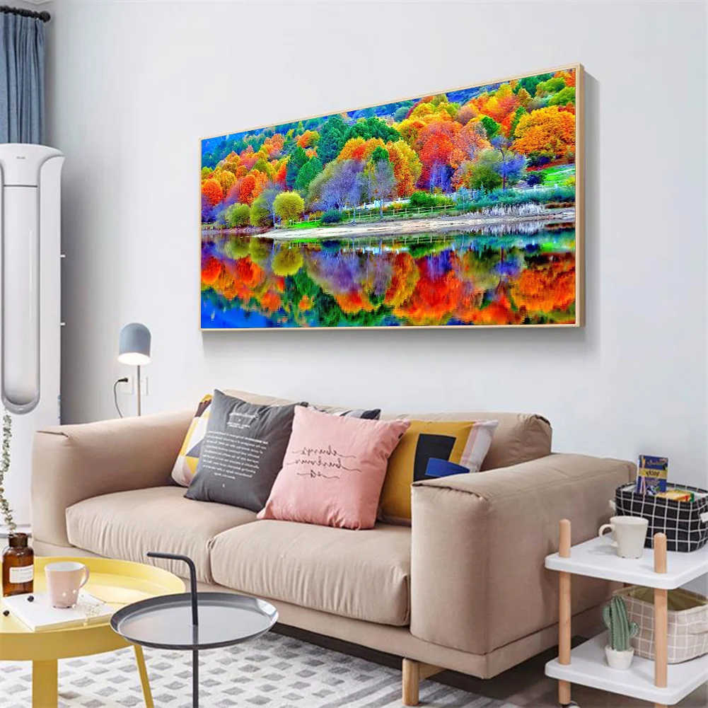 Diamond Painting - Full Round Drill - Color Forest(85*45cm)