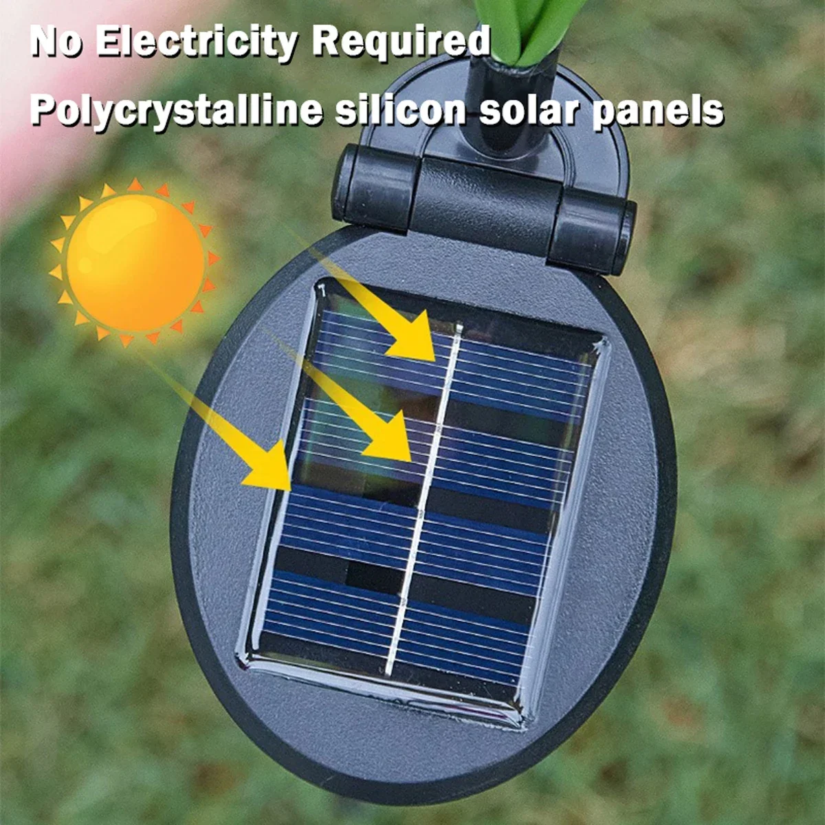 Tegooe Solar-Powered Butterfly Fiber Optic Garden Lights - Waterproof Color-Changing