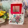 DIY Diamond Art Painting Handbag with Square Handle Diamond Painting Shopping Tote Bags Kits Multi Purpose Diamonds Paintings Creative Handbags for Women Girl Art Craft Gift