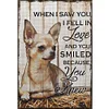 Vintage Chihuahua Poster-11CT Stamped Cross Stitch 40*60cm(Big Size)