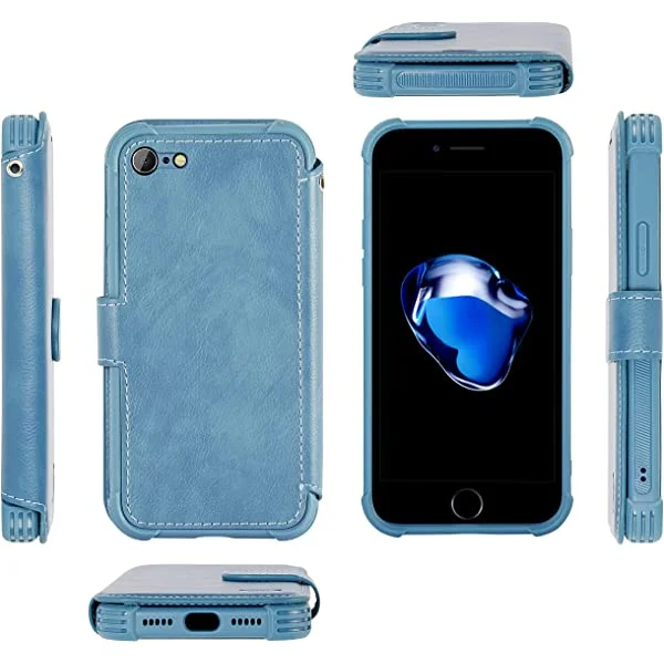 VANAVAGY iPhone SE 2022/iPhone SE 2020 Wallet /iPhone 8/iPhone 7 Wallet Case 4.7 inch