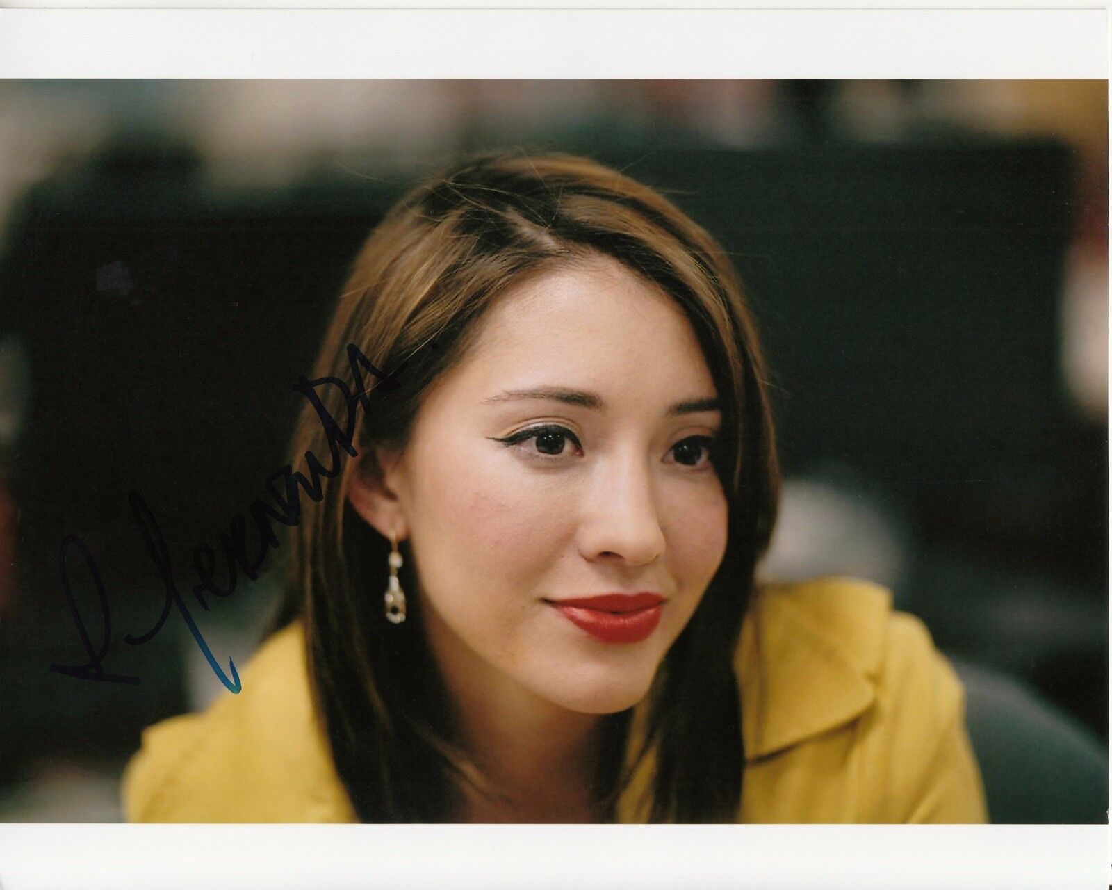 FERNANDA ROMERO signed BEAUTIFUL '10 COLOR CLOSEUP 8x10 authentic w/ UACC RD COA