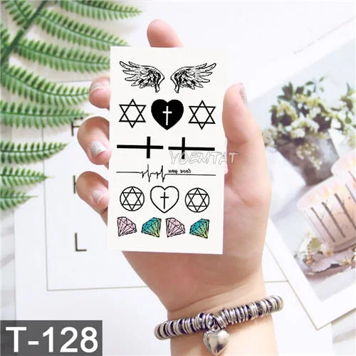 Cute Watercolor Cartoon Design Temporary Tattoo For Kids Children Lamp Water Trasnfer Tattoo Stickers Ocean Women Girl Tatoos