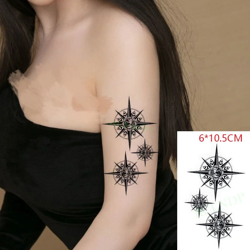 Waterproof Temporary Tattoo Sticker Totem Symbol Sign Fashion Fake Tatto Stickers Flash Tatoo Body Art for Men Women Kids