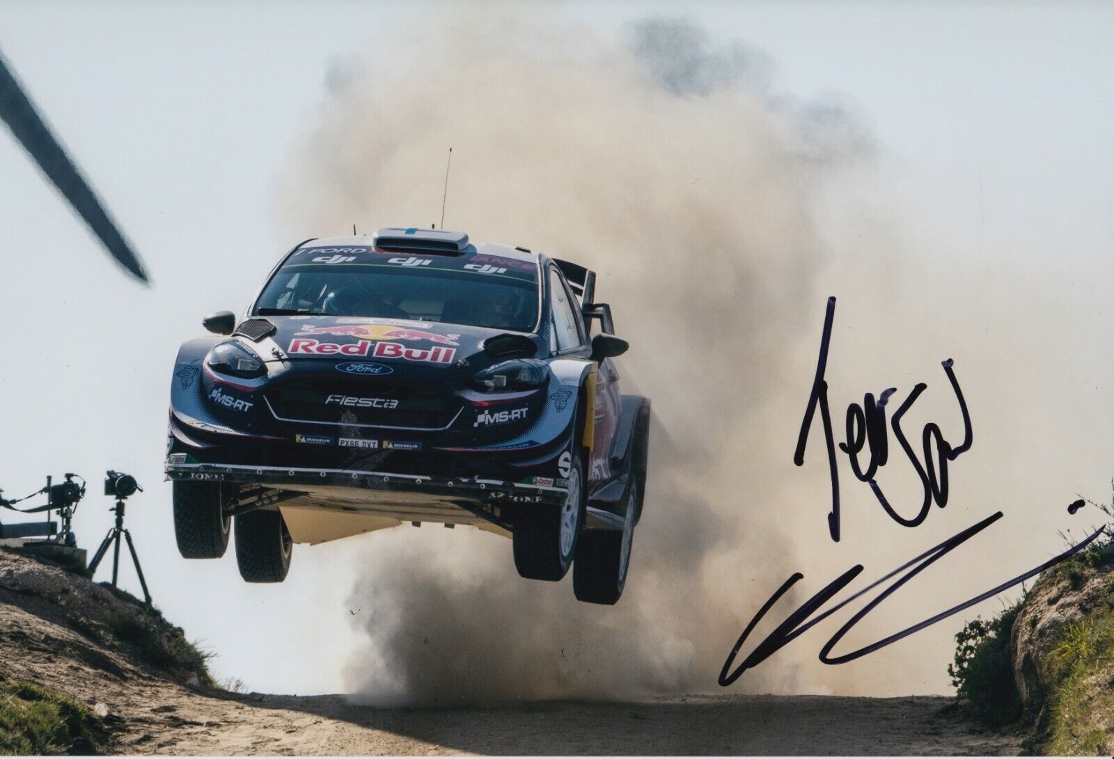 Teemu Suninen and Co Driver Hand Signed 12x8 Photo Poster painting - Ford Rally Autograph 6.