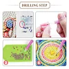 2pcs DIY Flower Special Shaped Drill Tassel Diamond Painting Bookmark Kit
