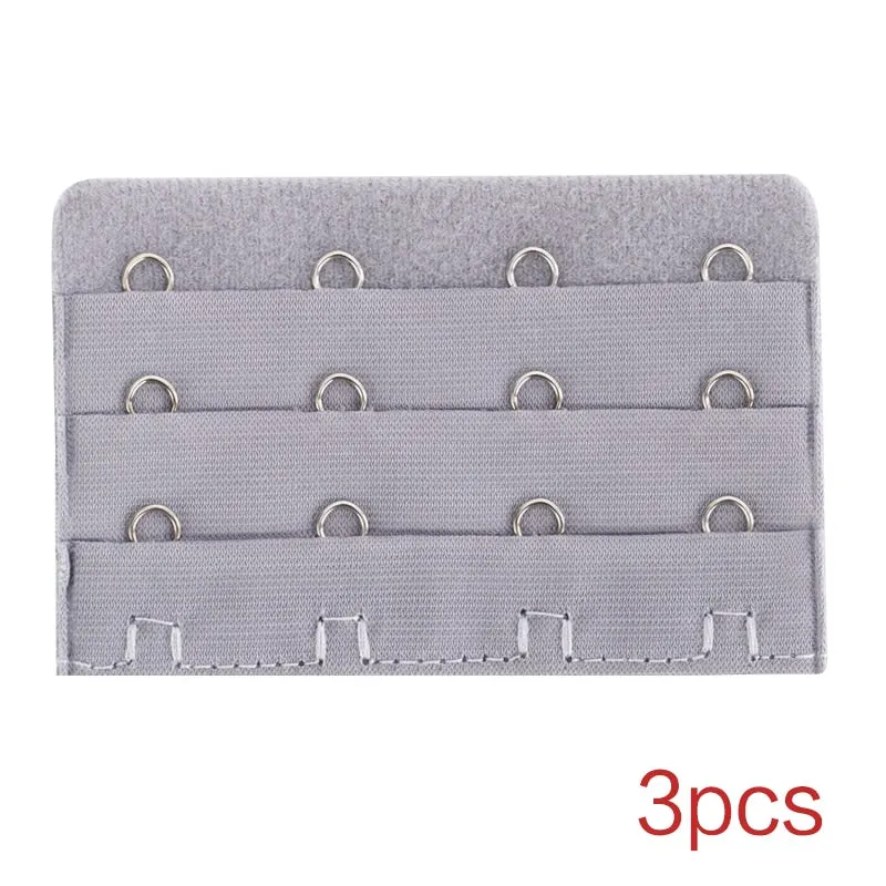 3PCS Bra Extension Lingerie Strap Extender Replacement Womens Accessoires With 3 Hooks Bar Extender Buckle Extension Lingerie