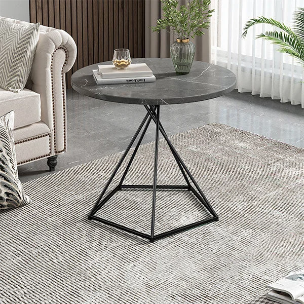 GLVEE Light Luxury Sofa Side Table