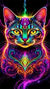 Luxury AB Velvet Diamond Painting Kit - Magic Cat
