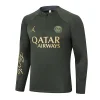 2023-2024 Psg Paris Saint-Germain Half-Pull Training Suit Army Green Set