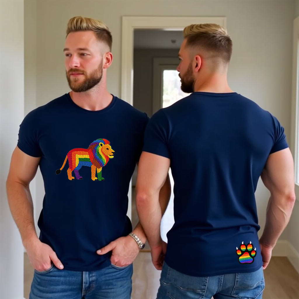 Lion Embroidery T-Shirt