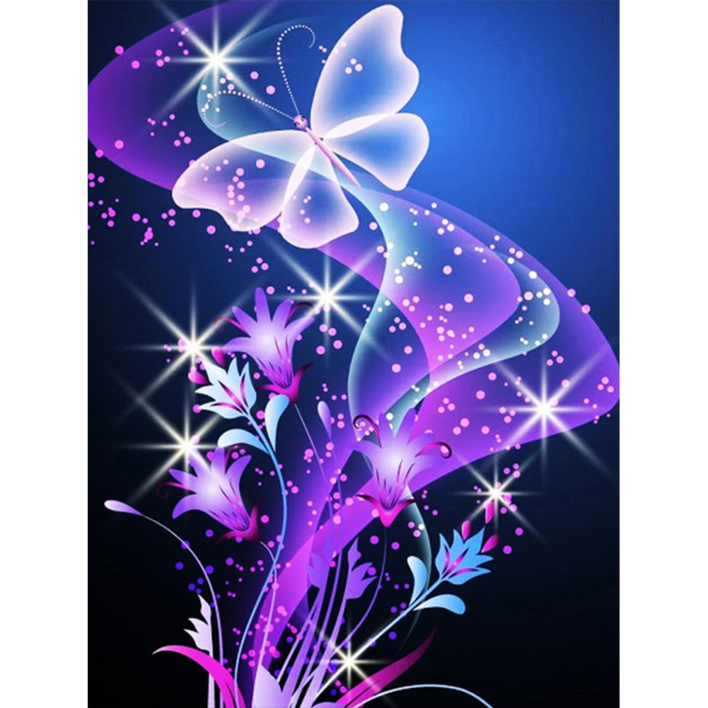 

Aurora Butterfly - Round Drill Diamond Painting - 40*50CM, 501 Original