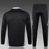 Joyfball 2024/2025 Italy Half-Pull Training Suit Black Soccer Shirt