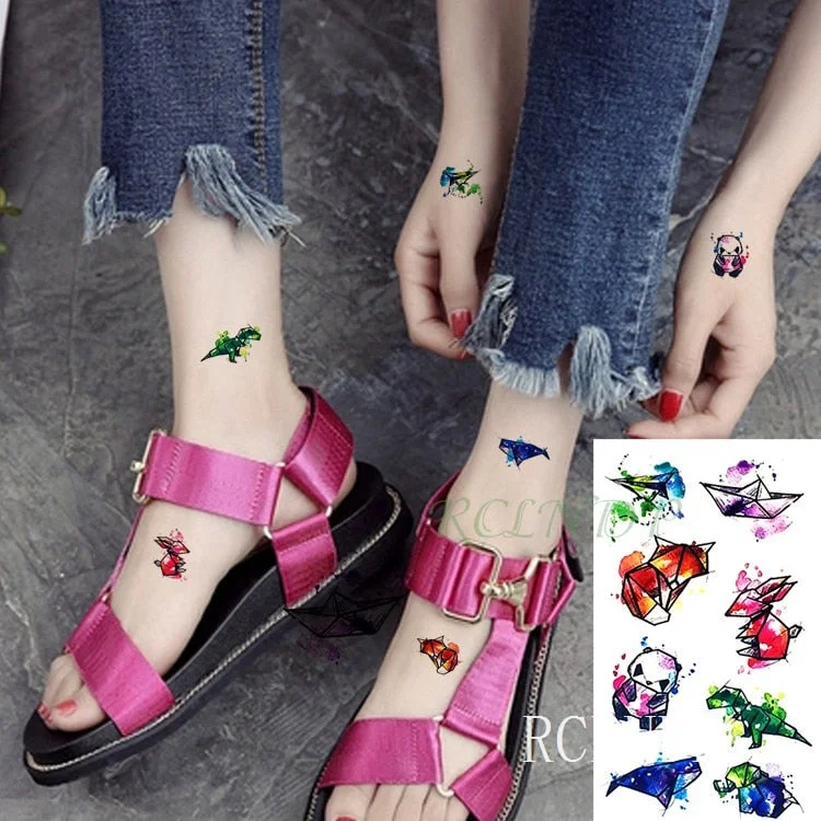 Waterproof Temporary Tattoo Sticker lovely cats cute cat owl tatto sexy flash tatoo fake tattoos for girl women kids