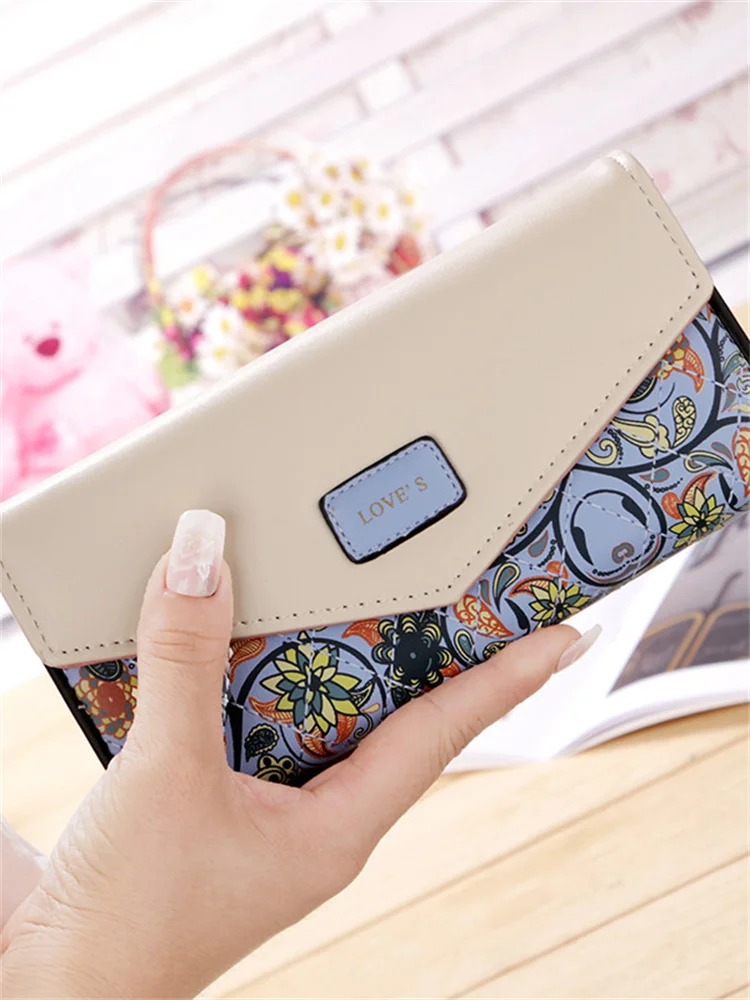 Elegant Paisley Floral Utility Envelope Purse