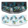 Solar Car Exhaust Fan with 3 Air Outlets Car Radiator Cooling Fan for All Cars
