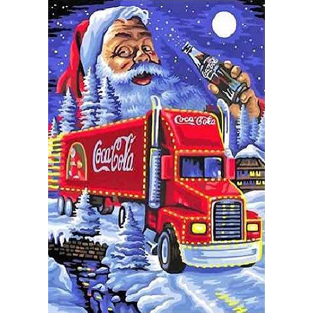 Coca Cola Santa Claus 35*50cm(canvas) full round drill diamond painting