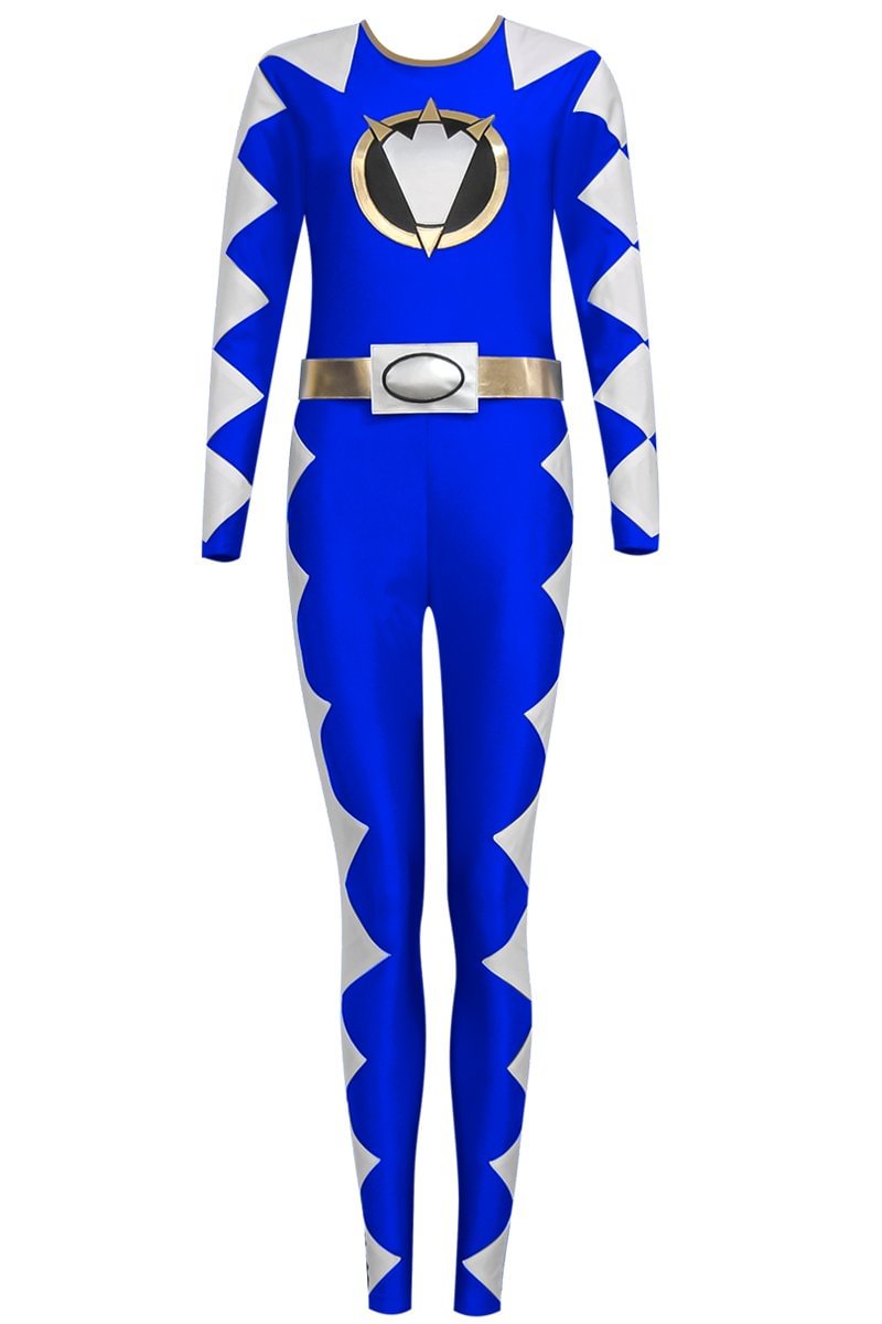 Power Rangers Dino Thunder Blue Dino Ranger Cosplay Costume