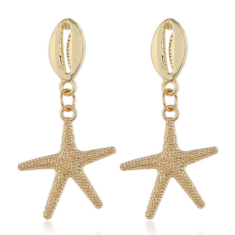 Simple Starfish Earrings