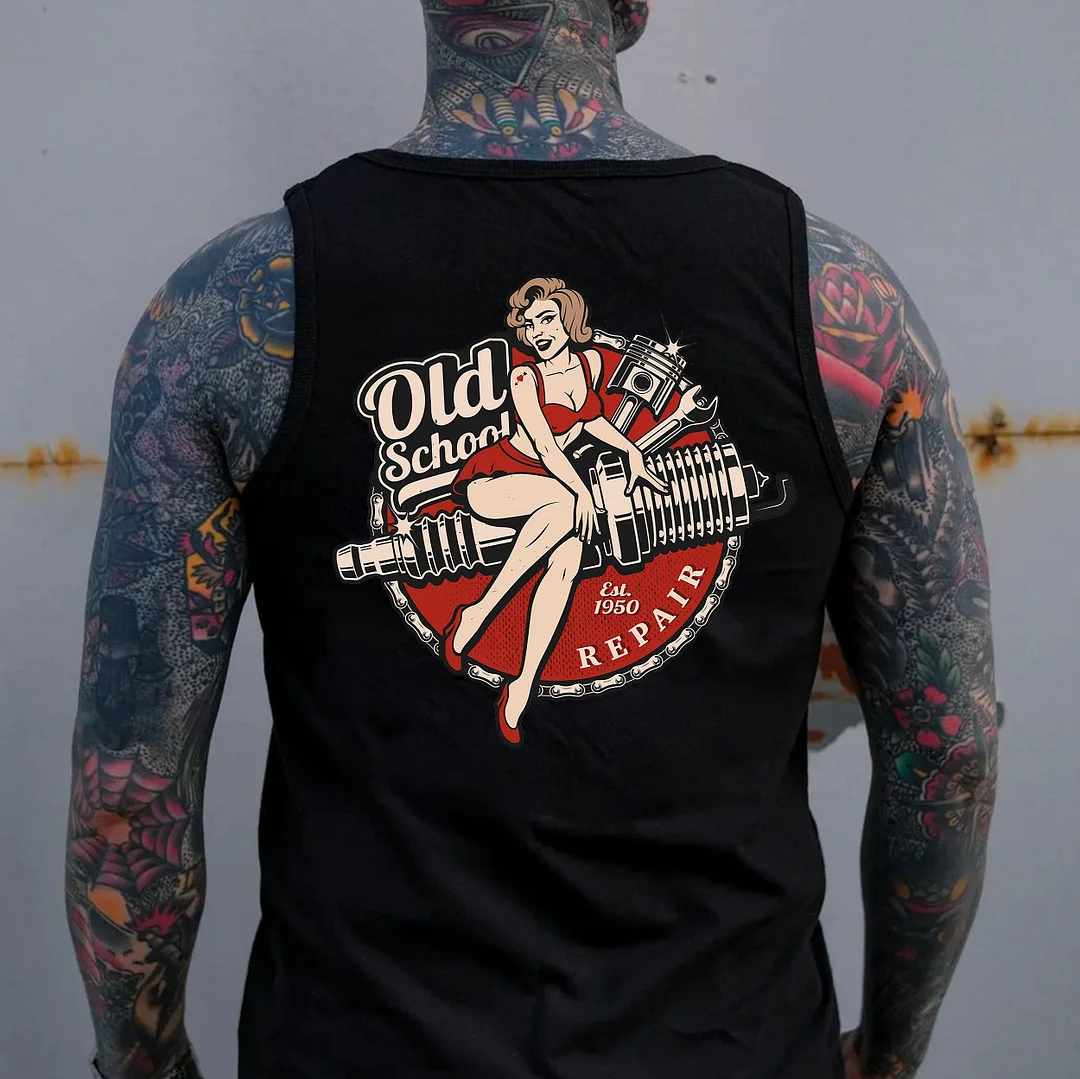 OLD SCHOOL Sexy Lady Print Men's Vest
