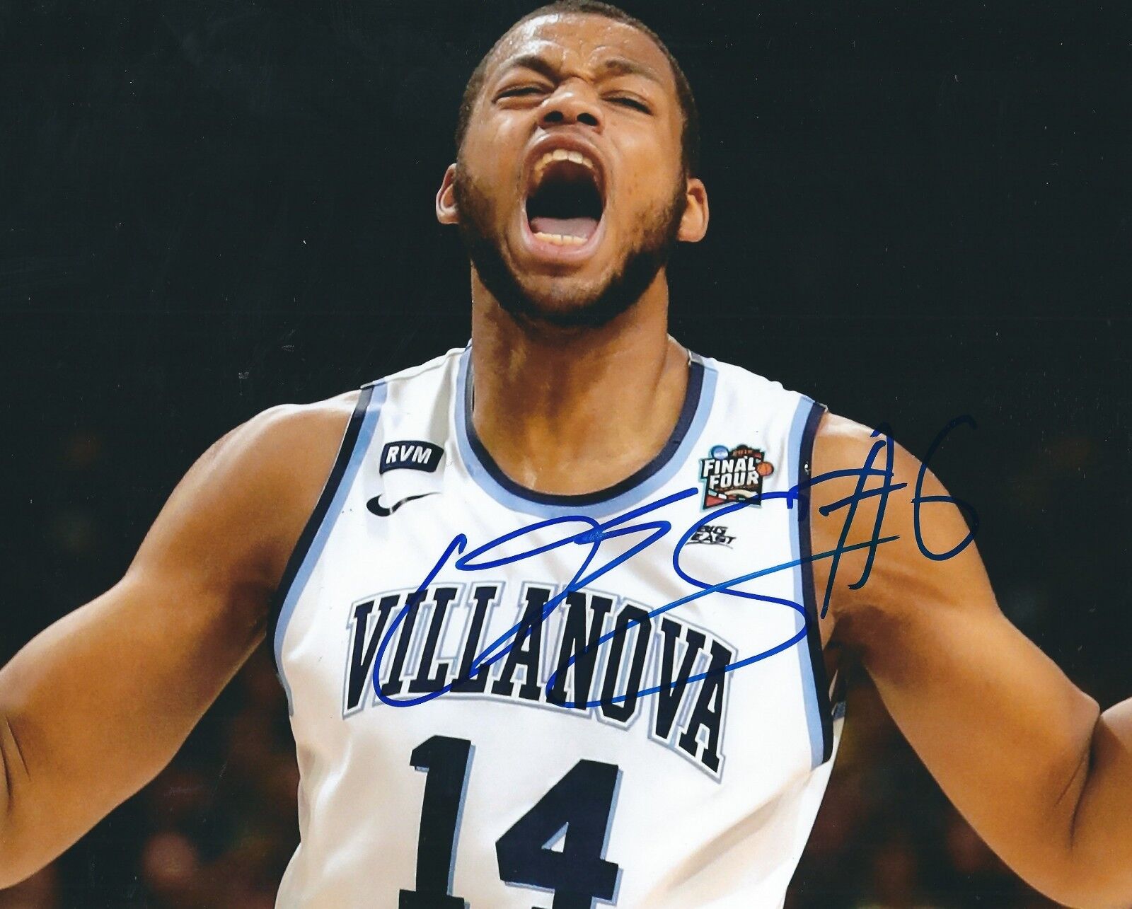 Autographed OMARI SPELLMAN Villanova University Basketball 8X10 Photo Poster painting COA