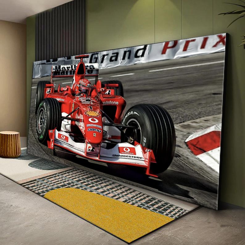 F1 Legend Michael Schumacher Canvas Painting Art