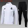 2025/2026 Real Madrid White Long Zipped Jacket Football Shirt 1:1 Thai Quality