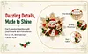 6PCS Snowflake Xmas Set DIY Pearl Diamond Painting Christmas Fridge Magnets, Sparkling Rhinestone Refrigerator Magnet Craft Kit for Home Decor & Gifts