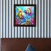 Diamond Painting-5D Full Round Drill Butterfly Fish(40*40 CM)