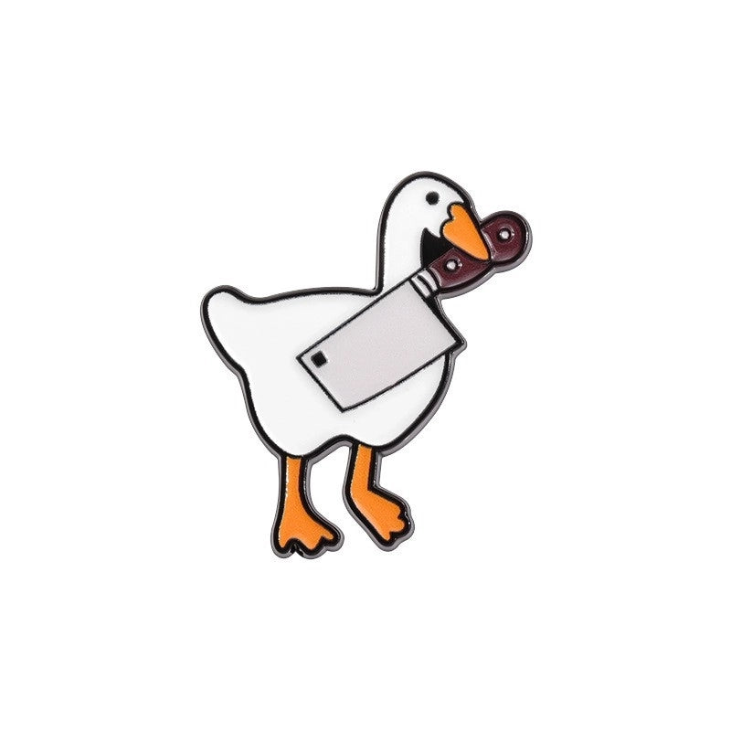Cartoon Style Cute Pin Duck Zinc Alloy Stoving Varnish Plating Unisex Brooches