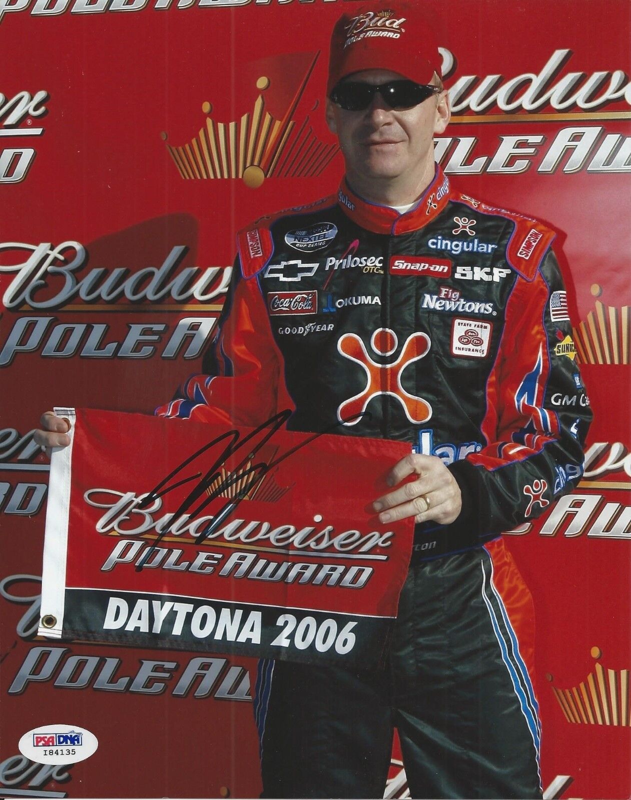 Jeff Burton Signed Nascar 8x10 Photo Poster painting PSA/DNA # I84135