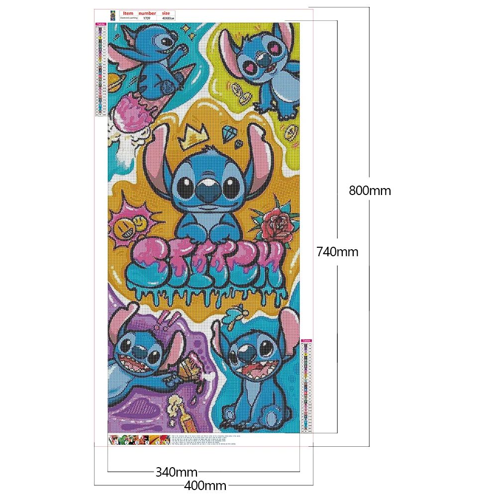 Diamond Painting - Full Round Drill - Stitch(40*80cm)