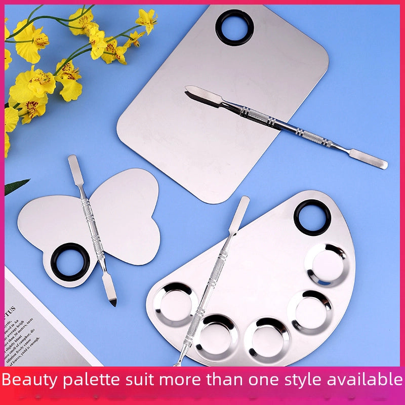 Square Stainless Steel Palette Makeup Palette Set Makeup Tool For Makeup Artist