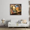 Castle In The Book-11CT Stamped Cross Stitch 50*50cm/19.69*19.69in tapestrymarket