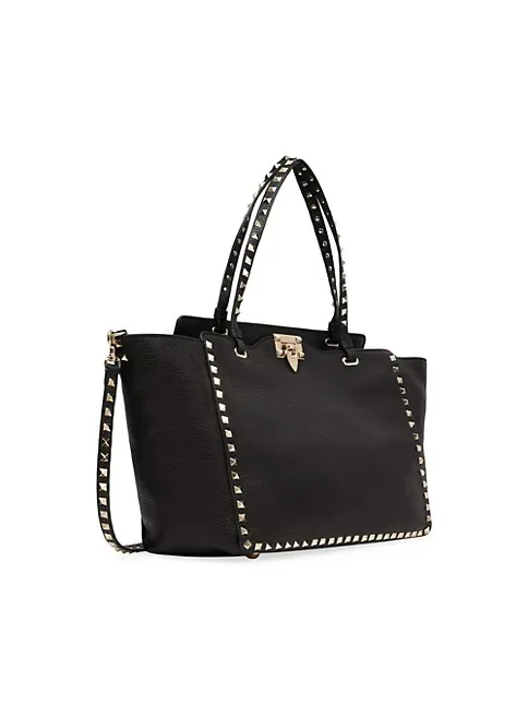 Valentino Garavani Medium Grainy Calfskin Rockstud Bag