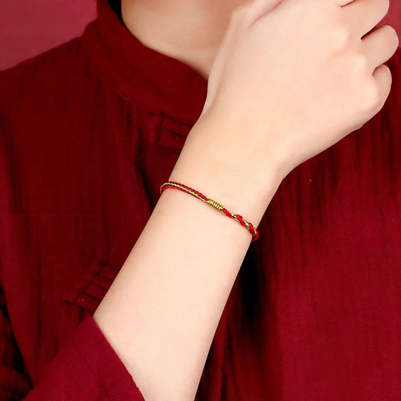 Chinese Zodiac Rabbit Rooster Rat Horse Dragon Protection Braid Red String Bracelet