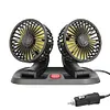 5/12/24V Air Circulator Fan 2 Speed Electric Car Fan for Car Truck SUV RV Cranes