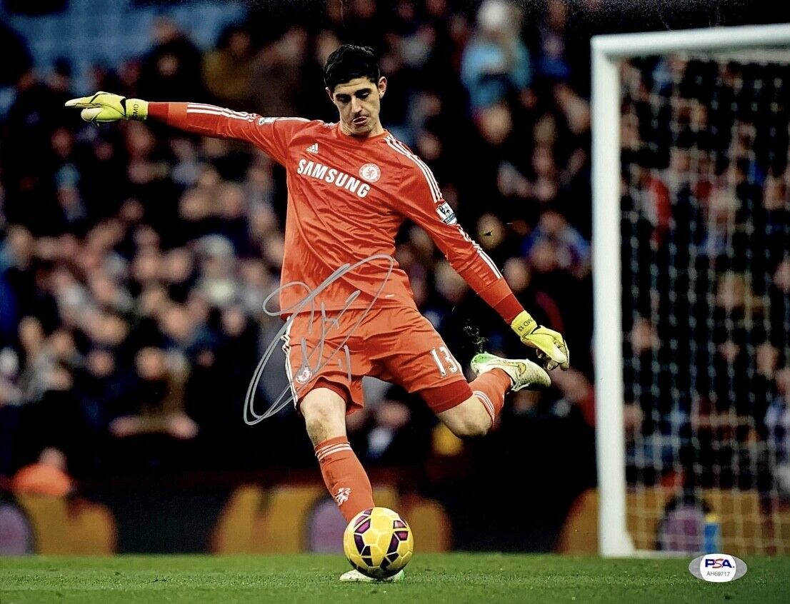 Thibout Courtois Signed 11x14 Photo Poster painting PSA AH69717 Soccer