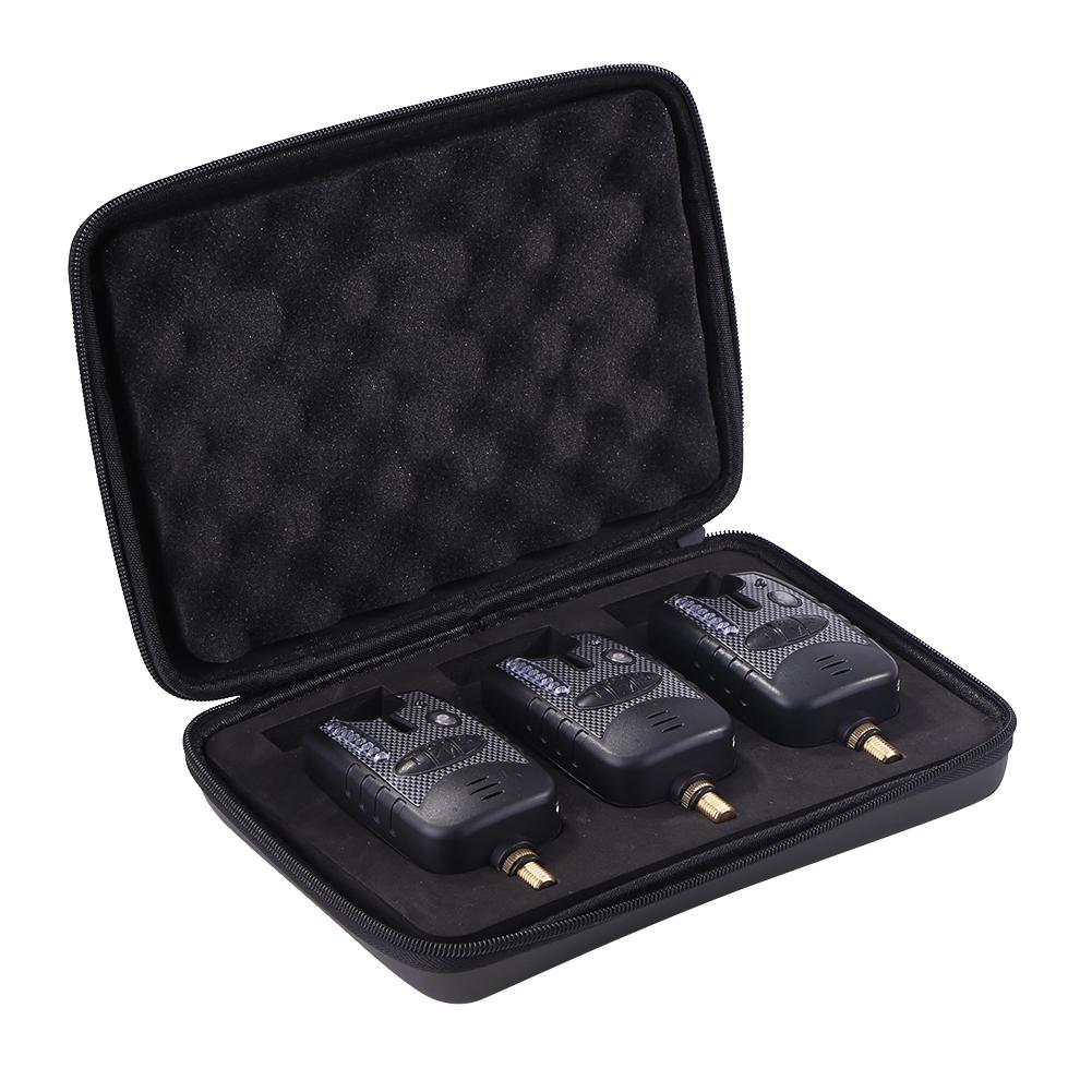 

3x LED Fishing Bite Alarm Adjustable Volume Sensitivity Fishing Alarm (A, 501 Original