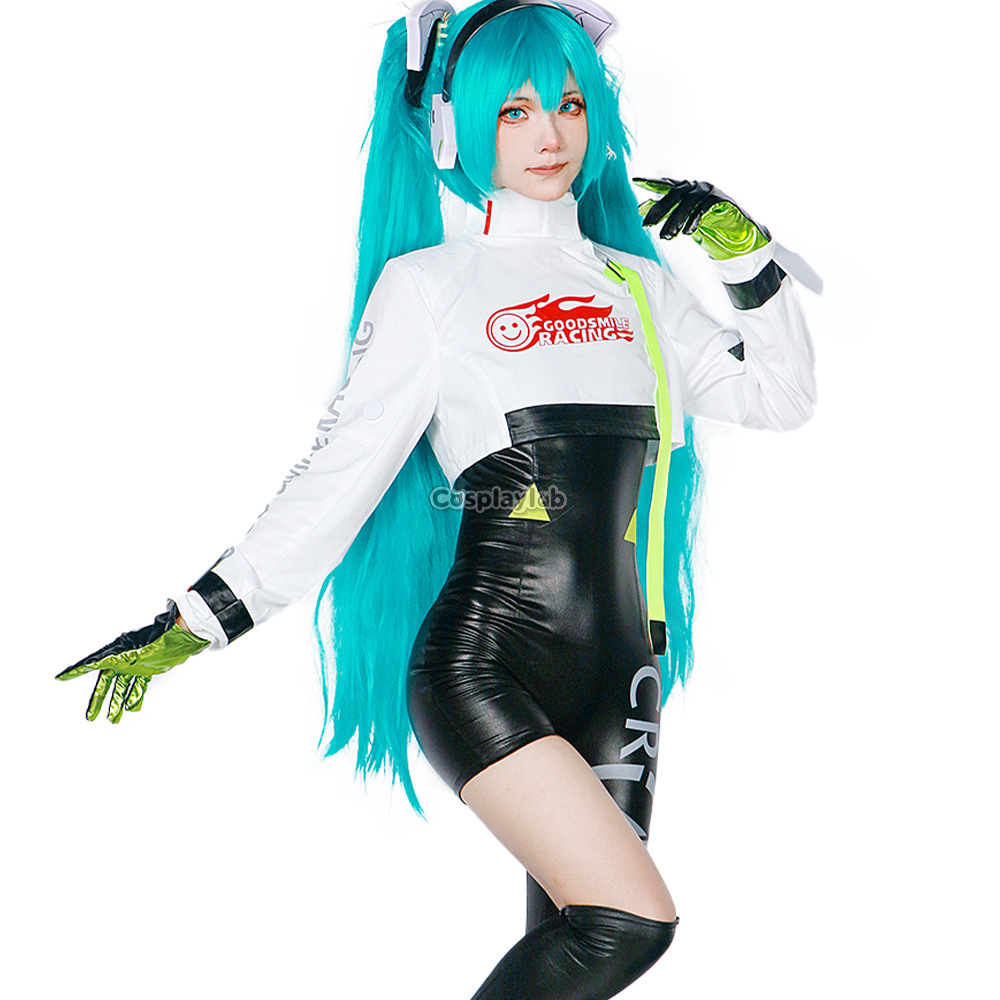 Racing Miku 2022 Racing Suit Bodysuit Cosplay Costumes Set