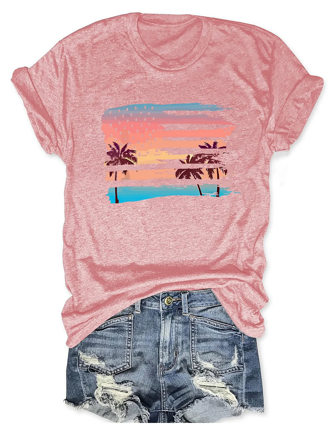 Patriotic Beach T-Shirt