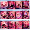Pink Halloween DIY Diamond Painting Greeting Cards with Envelopes