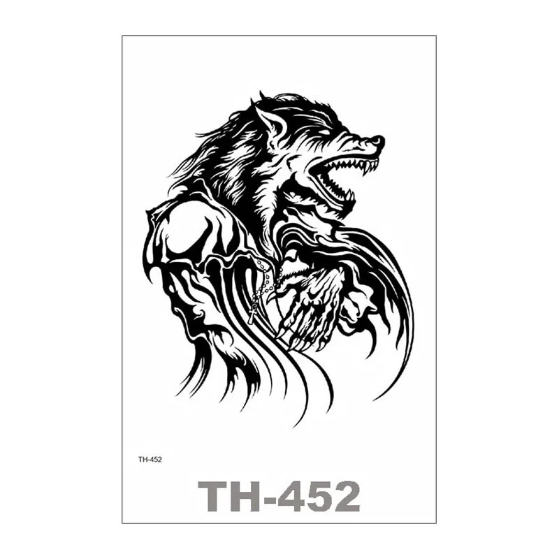 SDRAWING Temporary Tattoo For Women Sexy Tattoo Stickers Body Art Tattoo Chest Stickers Arm Tattoo Men Fashionable Fake Tatoo Cool Tattoo