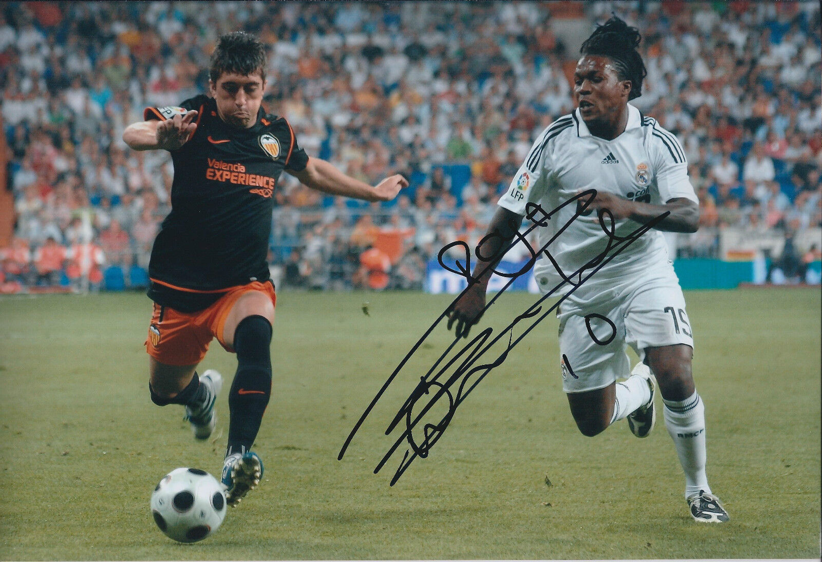 Royston DRENTHE SIGNED COA Autograph 12x8 Photo Poster painting AFTAL Real MADRID DUTCH