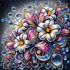 DIY Partial Special Shaped Drill Diamond Painting-Flower