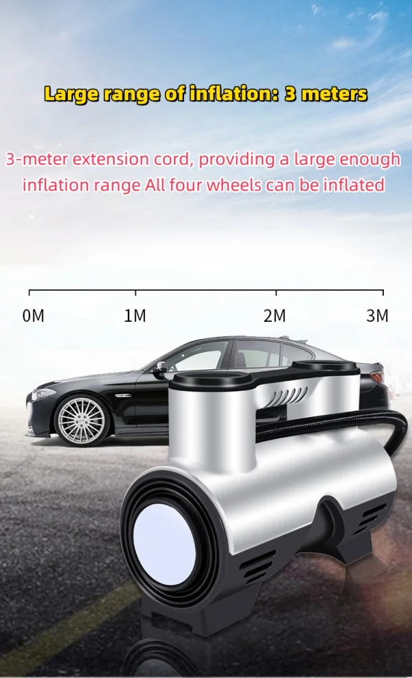 Car Electric Air Pump Car Small Portable Tire Inflator