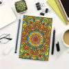 Mandala 5D DIY Diamond Art Painting Notebook Kit 50 Pages A5 Rhinestone Art Painting Notebook Kit for Adults Beginners Holiday Birthday Gift