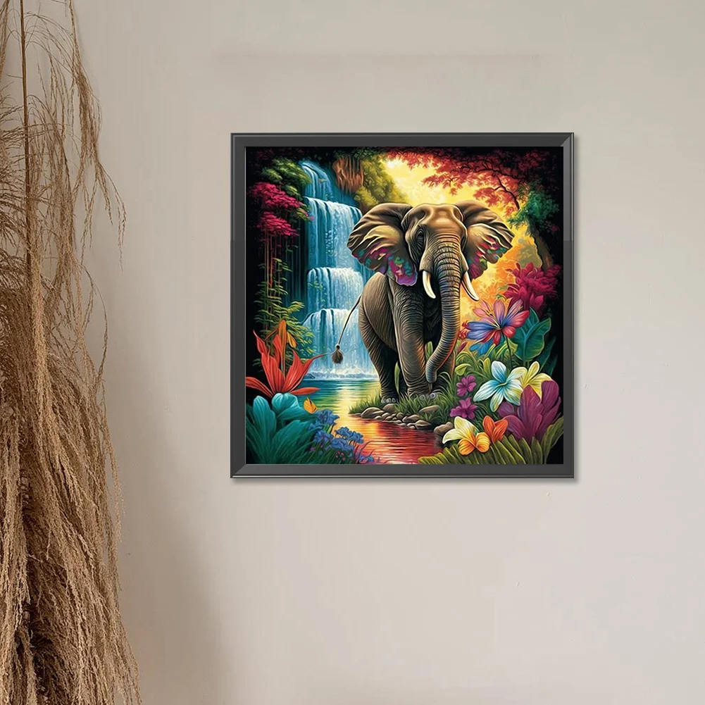 Diamond Painting - Full Round Drill - Elephant(Canvas|50*50cm)
